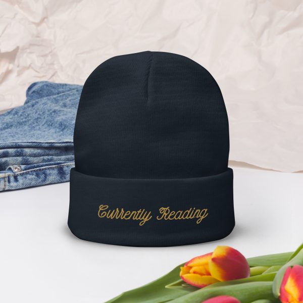 Currently Reading Embroidered Beanie - Image 6