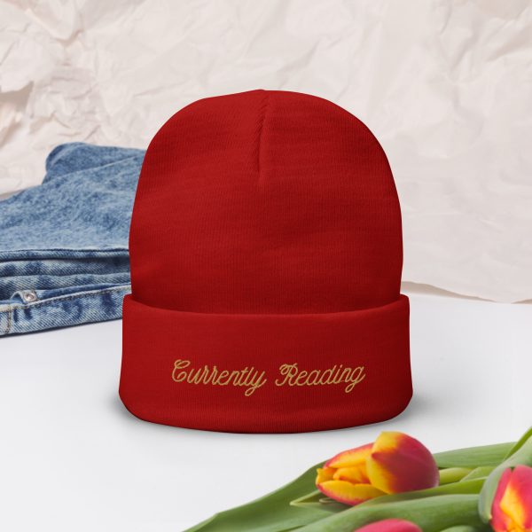 Currently Reading Embroidered Beanie - Image 8