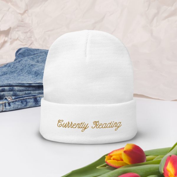 Currently Reading Embroidered Beanie