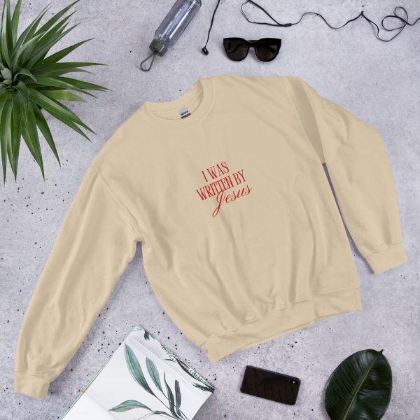I Was Written By Jesus - Red Letter Unisex Sweatshirt